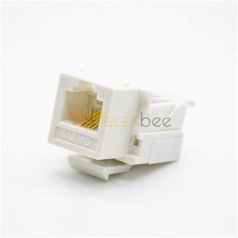 RJ11 CAT3 Keystone Jack Utp 90 Degree 4 Pin RJ45 Modular Jack Toolless