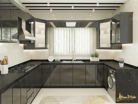 BLACK KITCHEN INTERIOR DESIGN on Behance