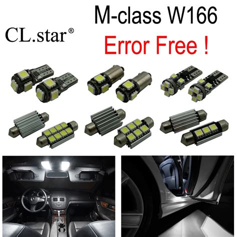 Pc X Error Free Led Interior Dome Light Lamp Kit Package For Mercedes