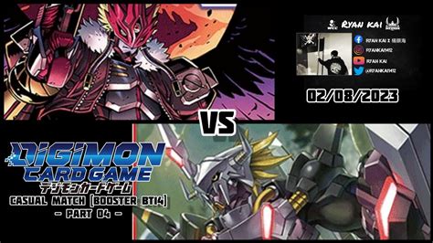 Digimon Card Game Casual Match Booster BT14 Part04 Beelzemon X Vs