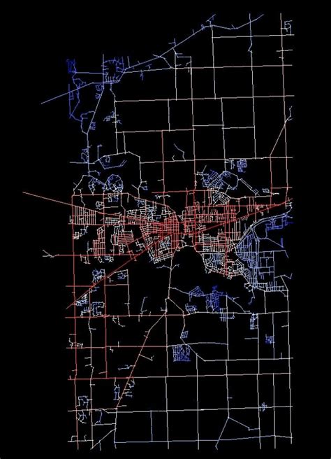 The Spatialist Output Of The Ypsilanti Axial Map Download Scientific