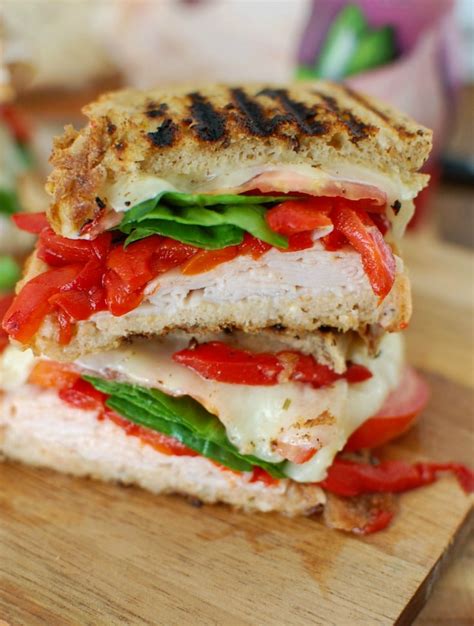 Mediterranean Turkey Hummus Panini A Cedar Spoon