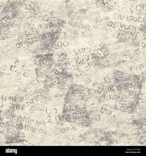 Old grunge newspaper collage seamless pattern. Unreadable vintage newsprint texture. Gray color ...