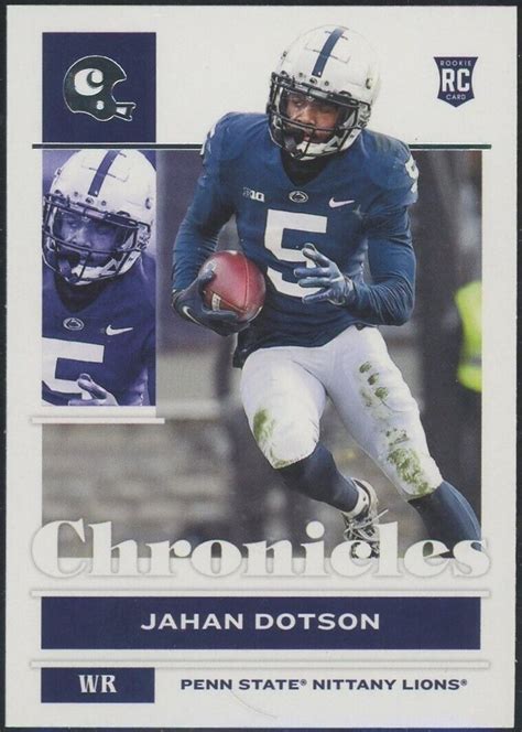 2022 Panini Chronicles Draft Picks Jahan Dotson Rookie Commanders RC