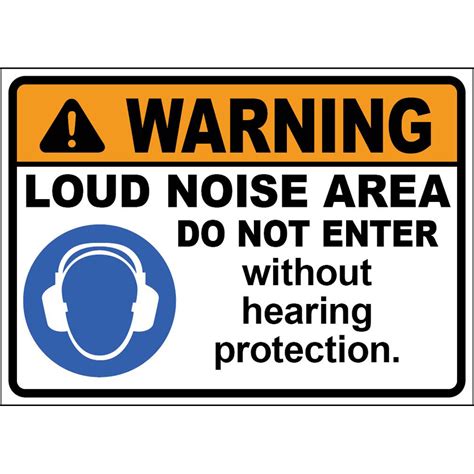 CS-068 Warning Loud Noise Area - Carroll Printing