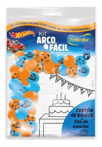 Kit Festa Arco Balões Bexiga Desconstruídos Festa Hot Wheels MercadoLivre