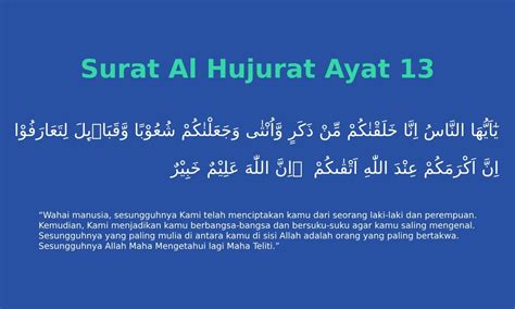 Surah Al Hujurat Ayat 13 Beserta Artinya Surah Al Hujurat Ayat 13 Hot