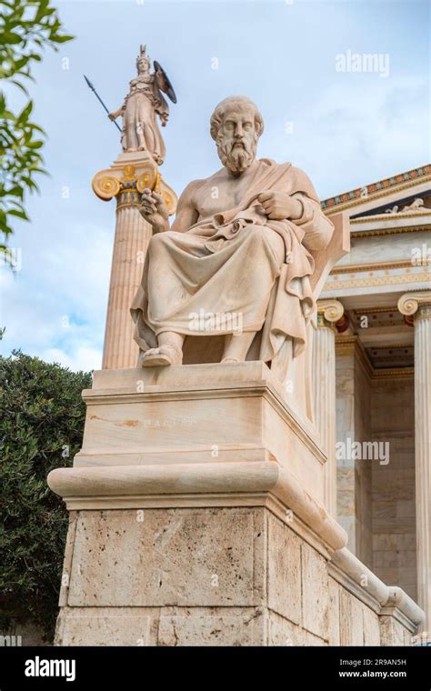 Statue Of Plato At The Academy Of Athens Greeces National Academy