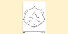 FREE Paper Guinea Pig Craft Template Activity Twinkl Resources