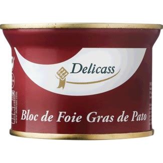 Bloc De Foie Gras De Pato Embalagem 130 G Delicass Supermercado El