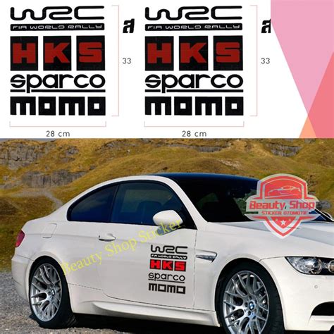 Jual Stiker Mobil Set Racing Wrc Momo Hks Set Sticker Mobil Wrc Racing