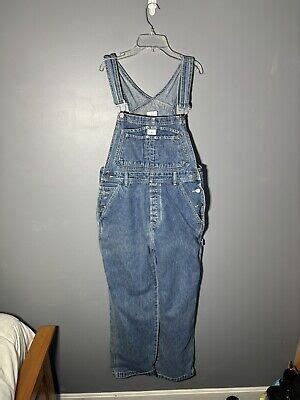 Vintage Calvin Klein Ck Blue Denim Womens Sz S Carpenter Bib Overalls