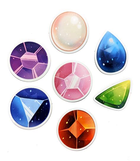 Steven Universe Crystal Gem Sticker Set Lupon Gov Ph