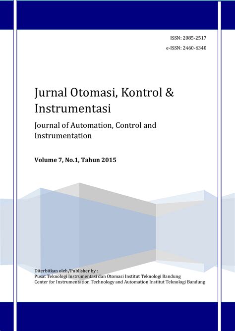 Arsip Jurnal Otomasi Kontrol Dan Instrumentasi