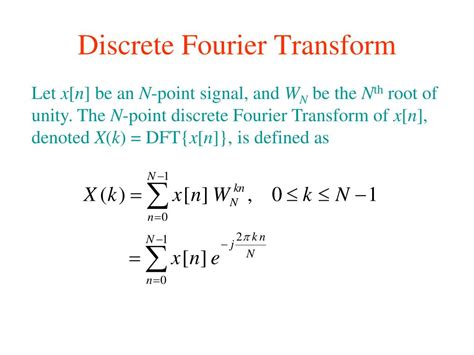 Ppt Discrete Fourier Transform Powerpoint Presentation Free Download Id 3027159