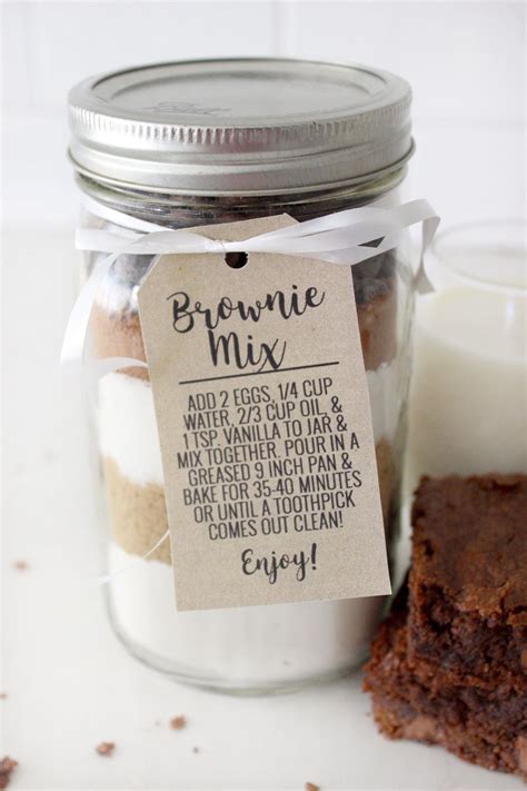 Best Brownie Mix Gift Idea Recipe Mason Jar Gifts Recipes Mason