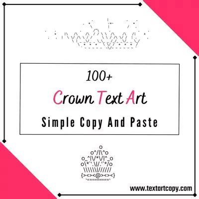 100+ Crown Text Art Copy And Paste