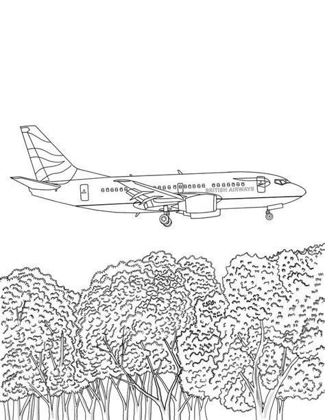 Greyscale Coloring Books Airplane Coloring Pages Jumbo Jet Southwest