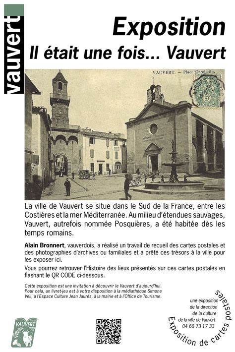 Exposition De Cartes Postales Anciennes Il Tait Une Fois Vauvert