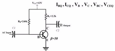 Solved Calculate The Ibq Icq Vb Vc Vbc And Vceq Values Chegg