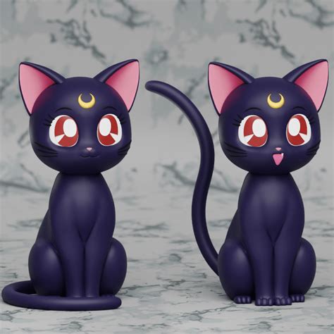 3d File Luna Sailor Moon Statue Toy・design To Download And 3d Print・cults