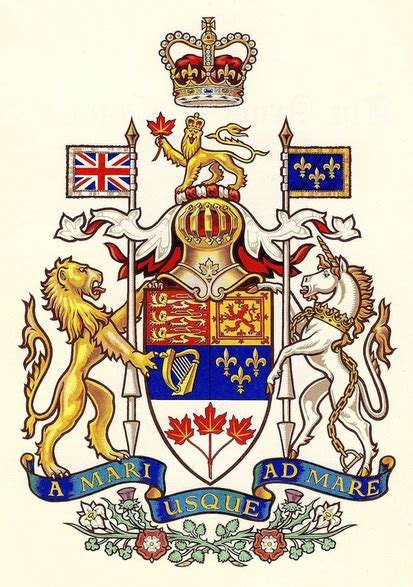 Canadian Coat Of Arms Shield