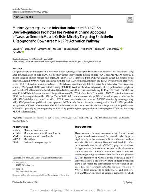 Murine Cytomegalovirus Infection Induced Mir P Down Regulation