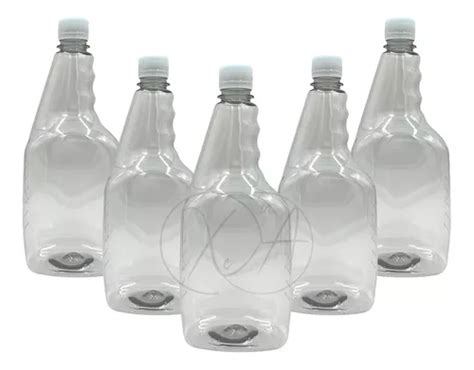 Envases Botellas Plastico 1 Litro Tapa Inviolable X 100