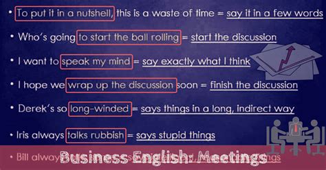 Useful English Phrases For Running A Business Meeting Eslbuzz