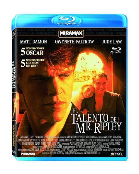 El Talento De Mr Ripley Blu Ray Amazon Es Matt Damon Gwyneth