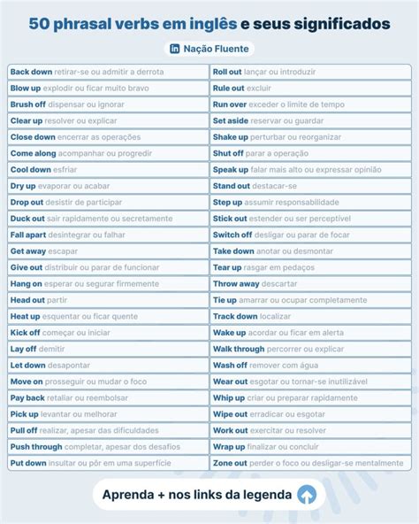 Phrasal Verbs Em Inglês - Como aprender phrasal verbs em inglês: | Mégui Mascarelo