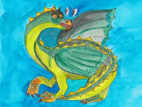 Sitting Dragon Stock Illustration Illustration Of Mythical 26783881