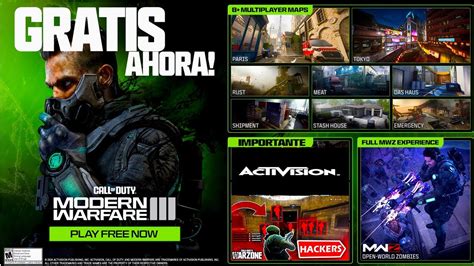 Juega Gratis Ahora A Mw Y Anuncio Importante De Activision En Nuestras