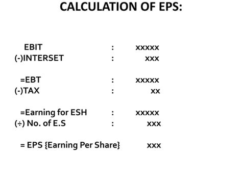 Ebit Ebs Analysis Ppt