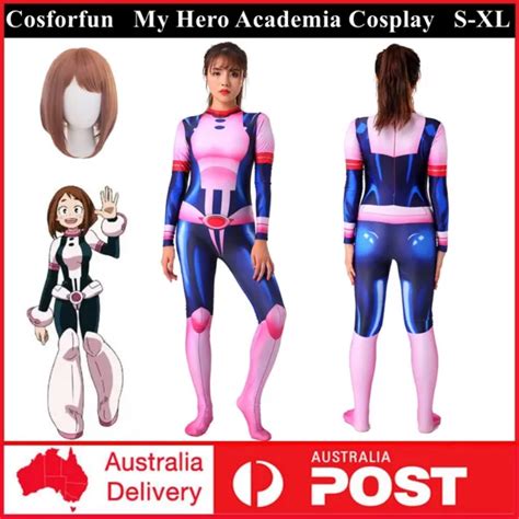 My Hero Academia Ochaco Uraraka Cosplay Zentai Bodysuit Jumpsuit Anime