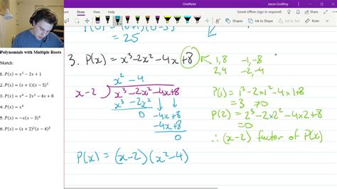 Polynomials Sketching With Multiple Roots Youtube