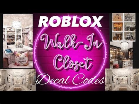 Walk In Closet Decal Codes Work At A Pizza Place Bloxburg YouTube