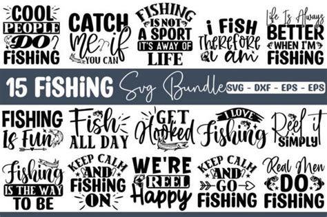 Fishing Svg Bundle Graphic By Buysvgbundles Creative Fabrica