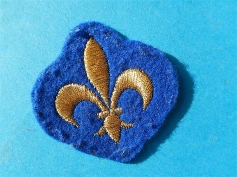 Ecusson Patch Tissu Vintage Lys Fleur Royaliste Scout Lille F Ebay