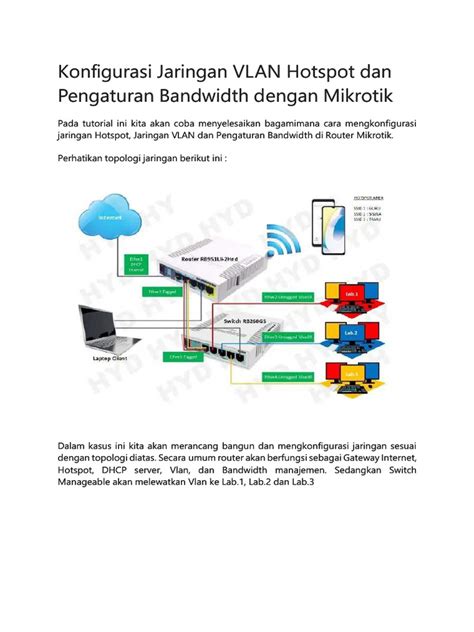 Pdf Konfigurasi Jaringan Vlan Hotspot Dan Pengaturan Bandwidth Dengan