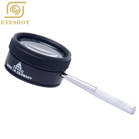 Excellent Quality 35X50mm Jewelry Magnifying Optics Glass Handle Loup