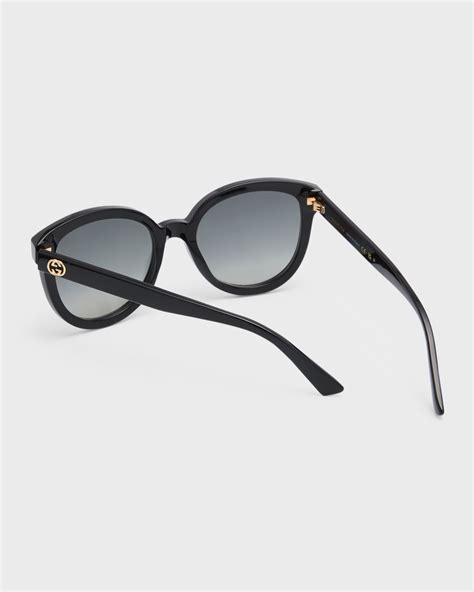 Gucci Gg1315s Polarized Round Acetate Sunglasses Neiman Marcus