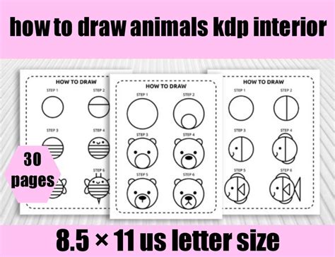 How To Draw Animals Step By Step Kdp Interior