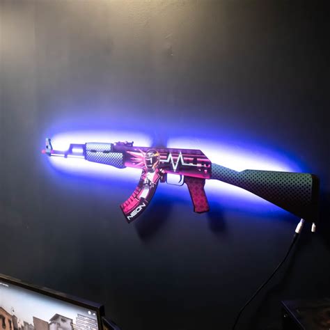 CS GO AK 47 Neon Rider Rgb Wall Art Counter Strike Global Etsy