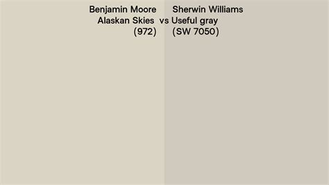 Benjamin Moore Alaskan Skies 972 Vs Sherwin Williams Useful Gray SW