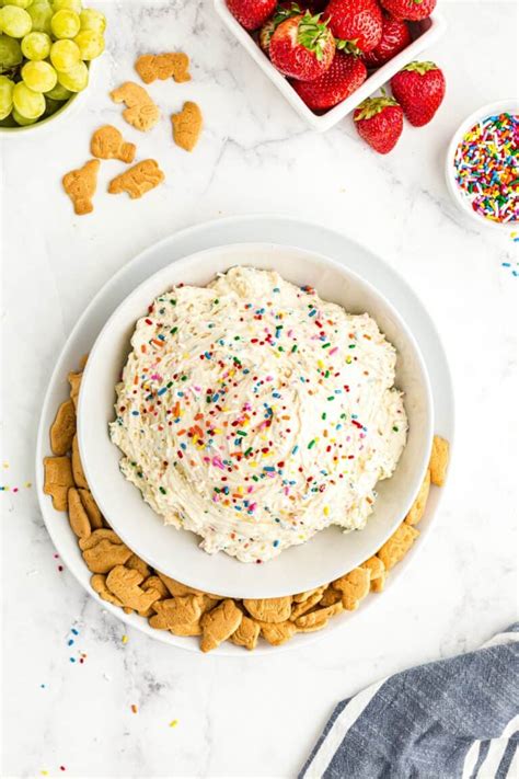 Funfetti Cake Batter Dip Recipe No Bake