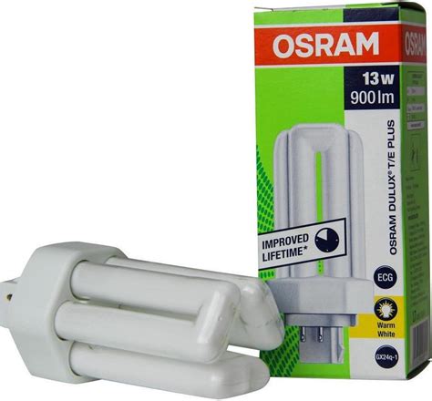 Osram Dulux T E Plus W Warm Wit Pin Bol