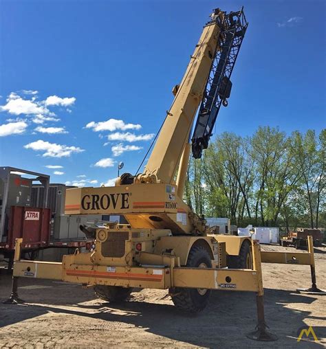 Grove Rt C Ton Rough Terrain Crane For Sale Hoists Material