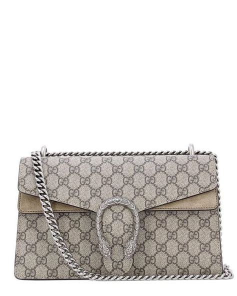 Gucci Gg Supreme Dionysus Small Shoulder Bag In Grey Lyst Uk