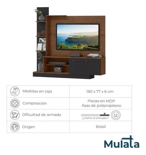 Rack Para Tv Mueble Rak Estantes Modular Led Lcd Mesa Living En Venta